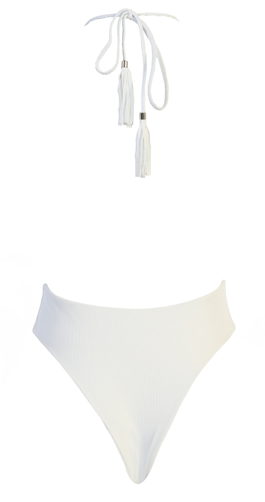 Hendrix One Piece (White Ribbed)